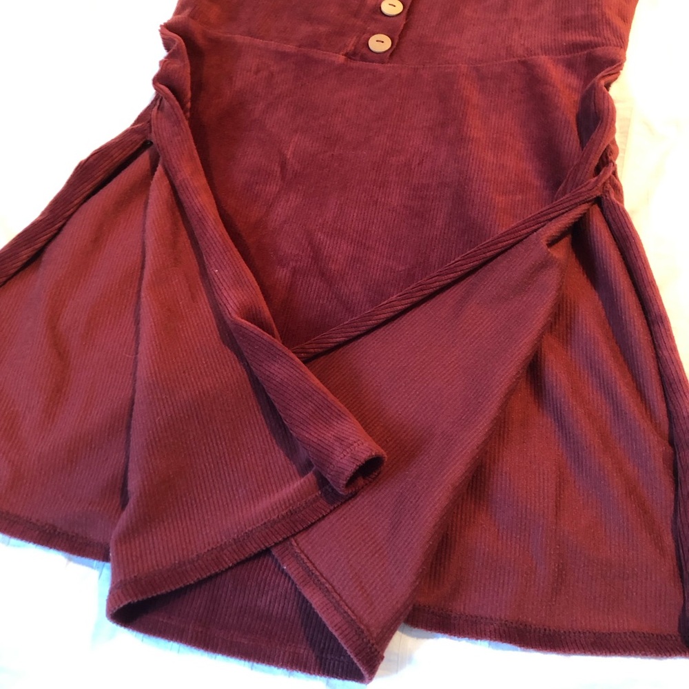 Ardene Rust Button-Front Mini Dress - Picture 7 of 7